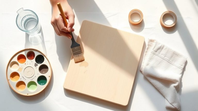 acrylic painting on wood