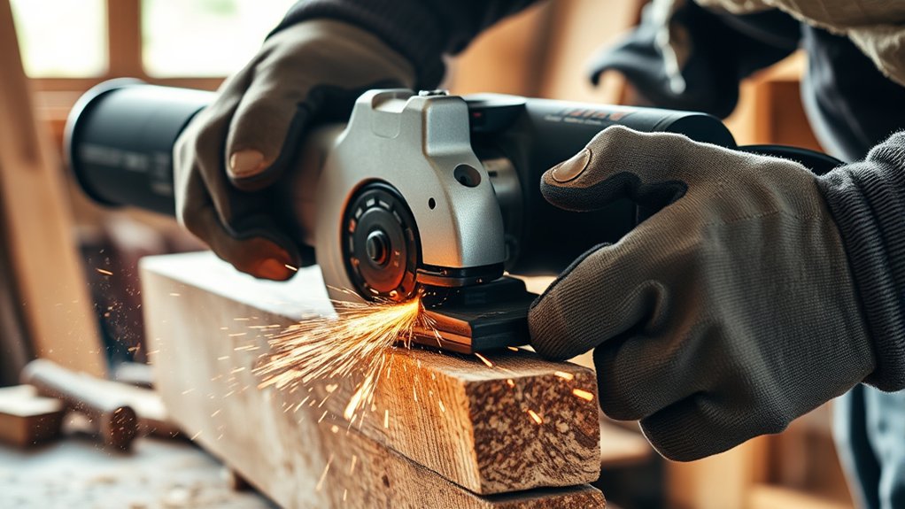 angle grinder wood cutting risks