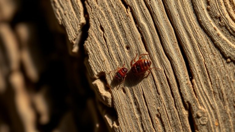 bed bugs inhabit wood
