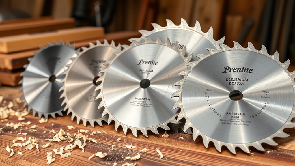 blade features for hardwood