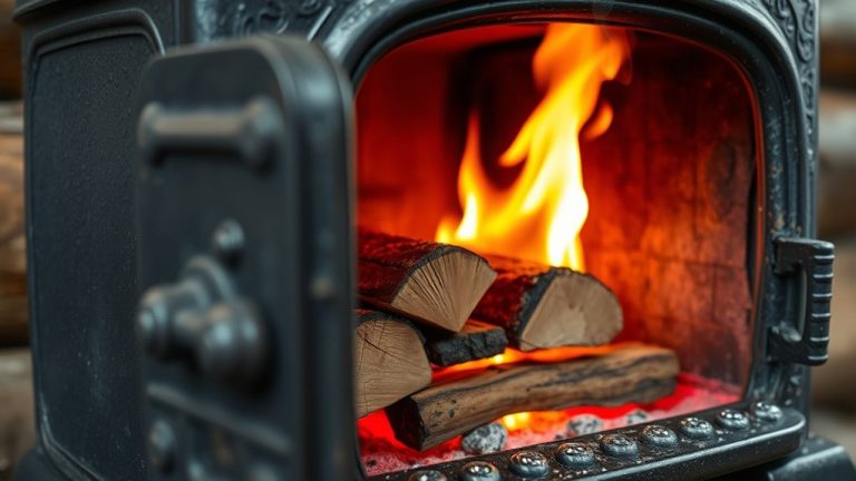 burning wood in coal