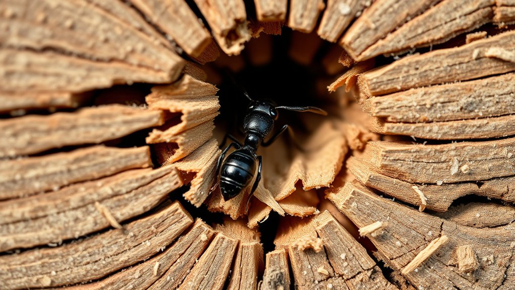 carpenter ants weaken wood