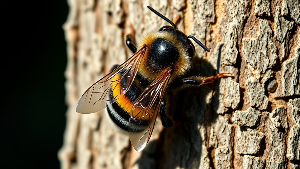 carpenter bees mild stings