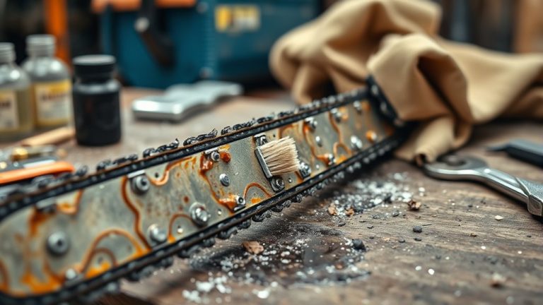 chainsaw blade cleaning tips