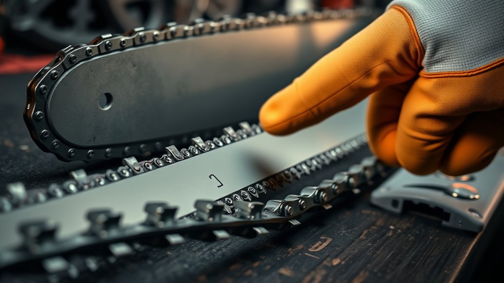 chainsaw chain direction guide