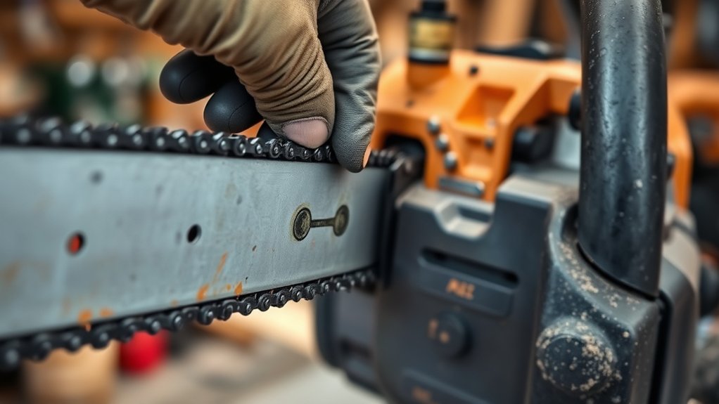 chainsaw chain tension guide