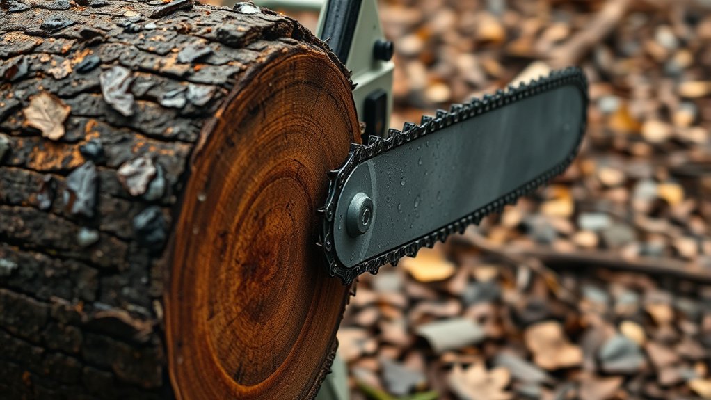 chainsaw for wet wood