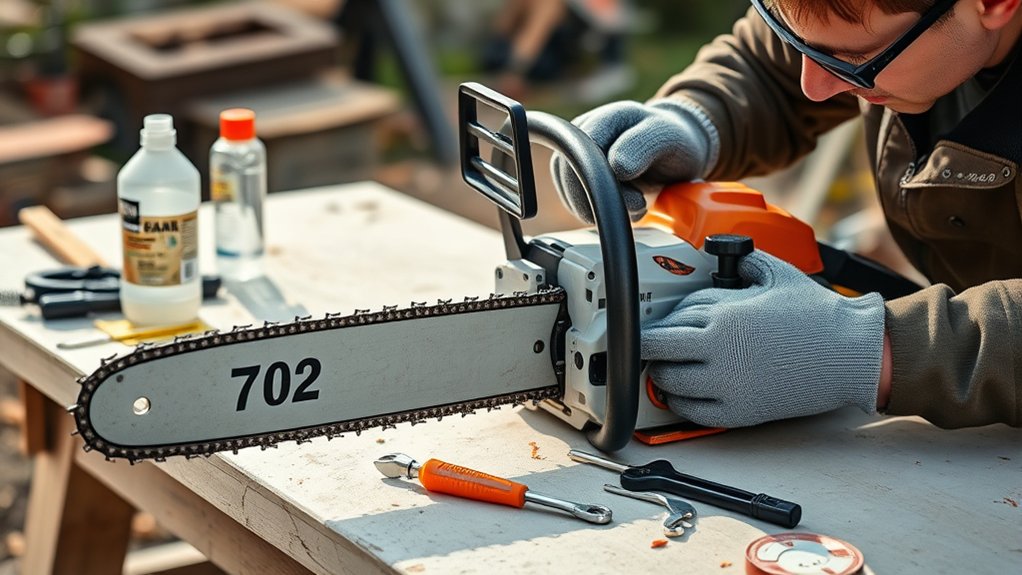 chainsaw maintenance and checks