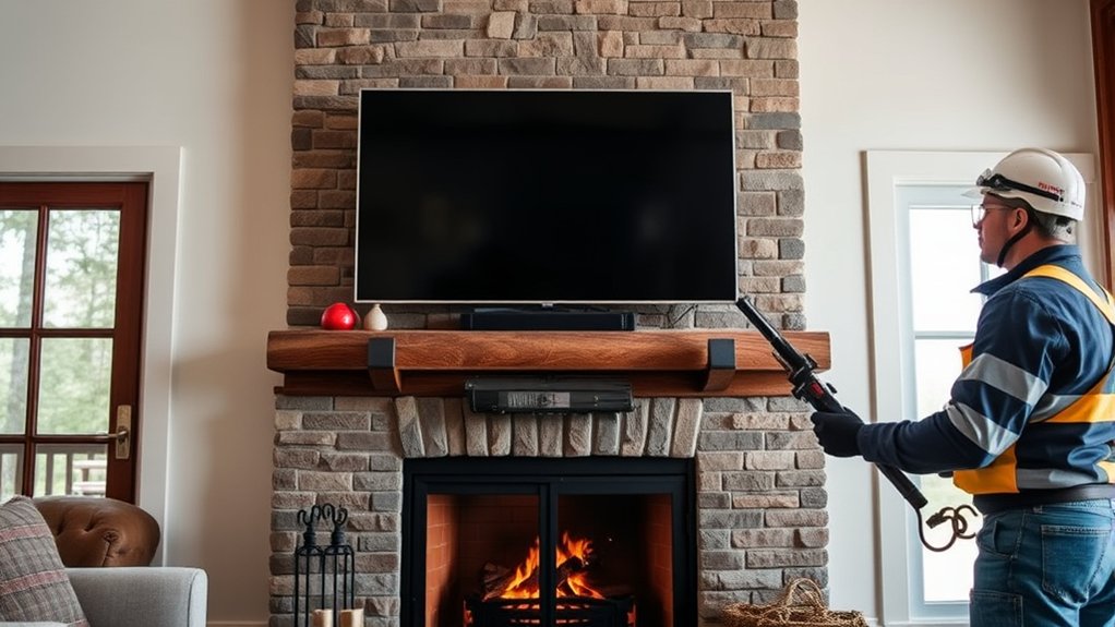 chimney inspection ensures tv safety