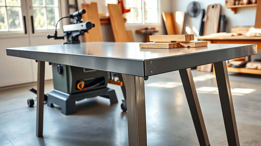 choosing a sturdy outfeed table