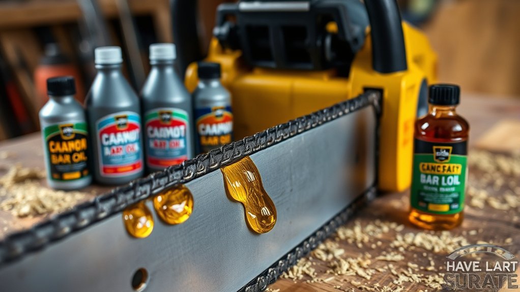 choosing chainsaw bar oil