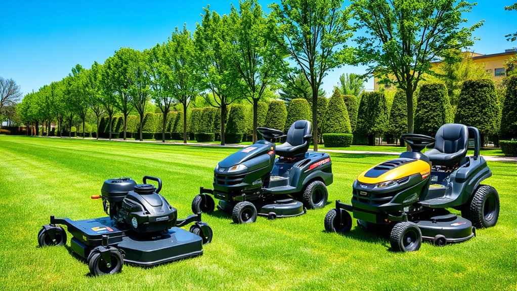 choosing efficient commercial mowers