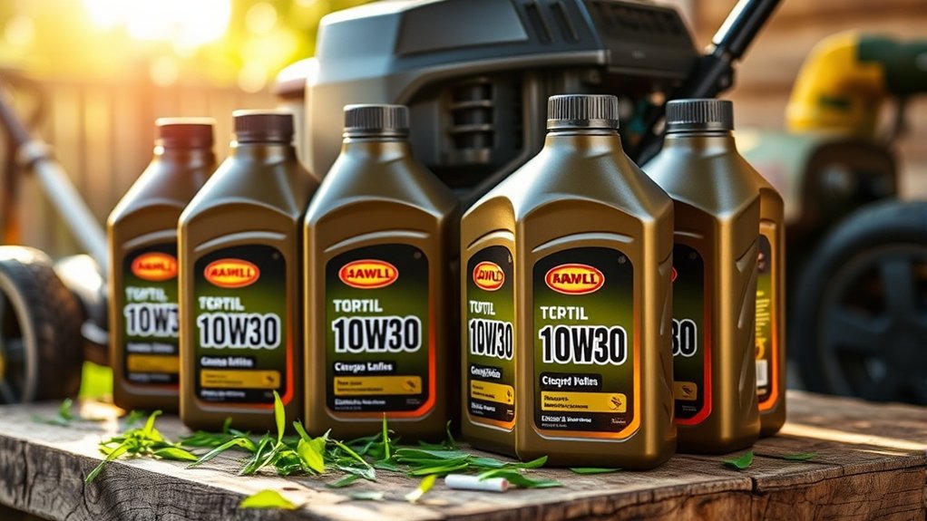 choosing suitable lawn mower oil