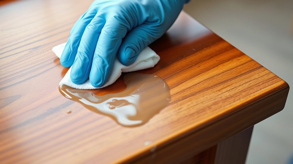 clean degrease rinse dry