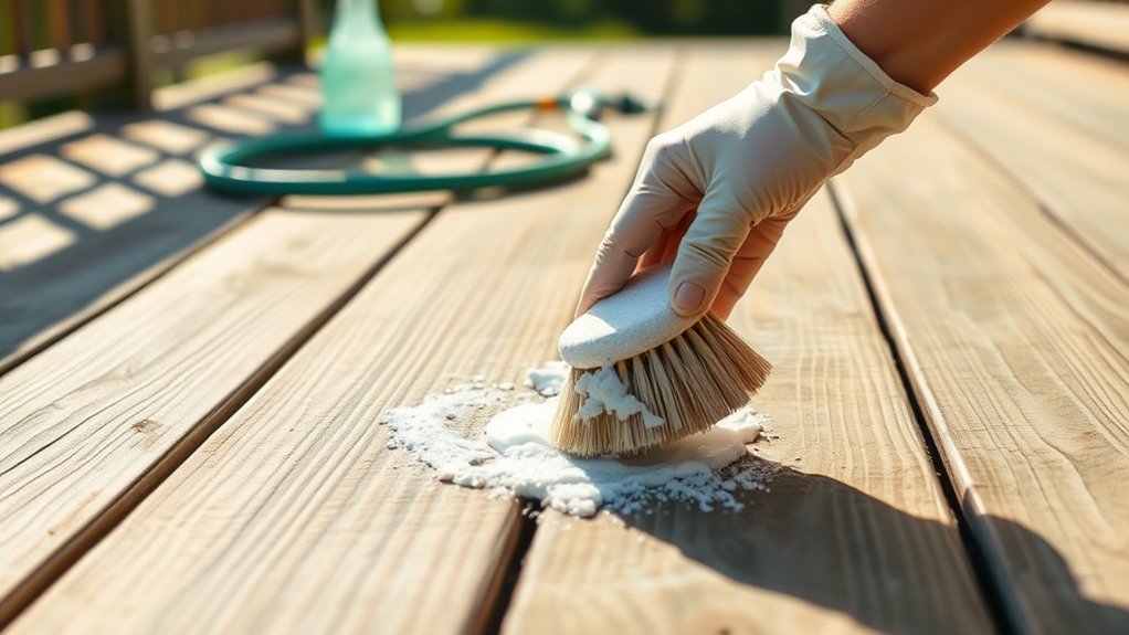 clean sand dry stain