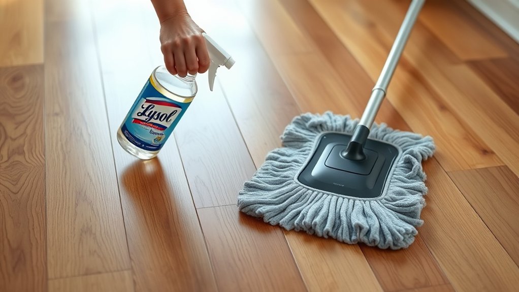 clean sealed wood floors safely