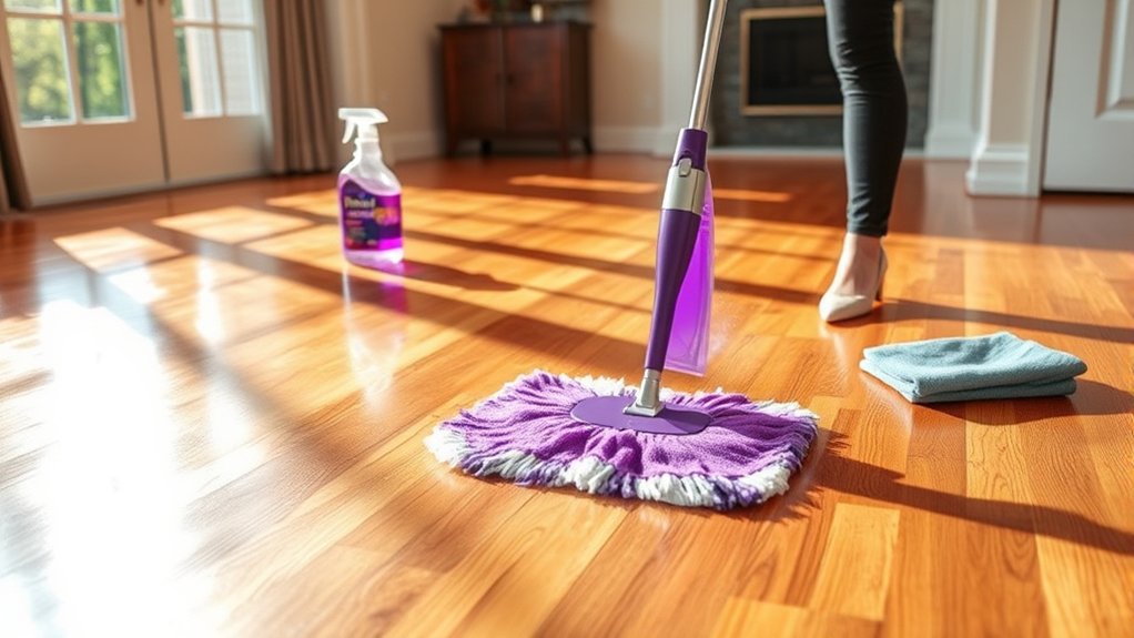 cleaning wood floors safely