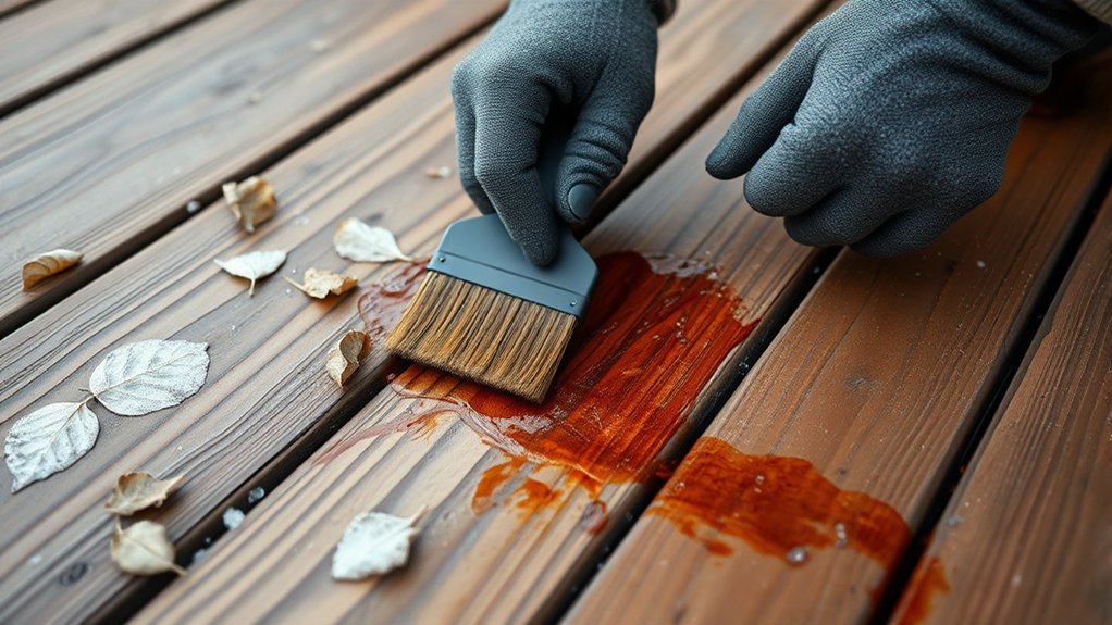 cold weather staining challenges