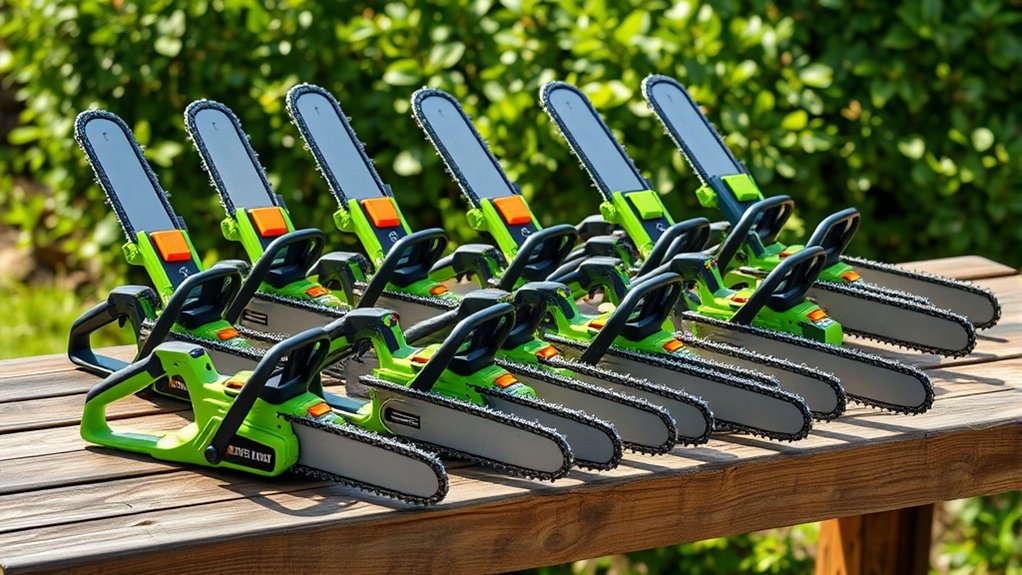 compact battery powered chainsaws