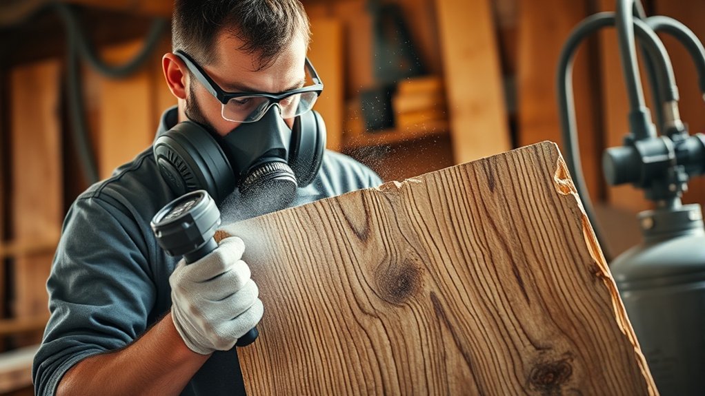 efficient wood surface cleaning
