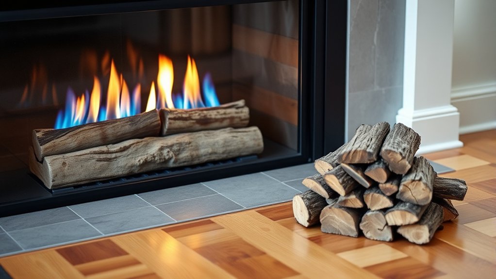 gas fireplace wood dangers