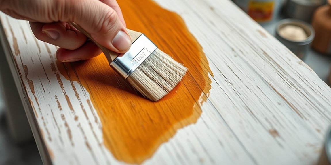 gel stain on painted wood