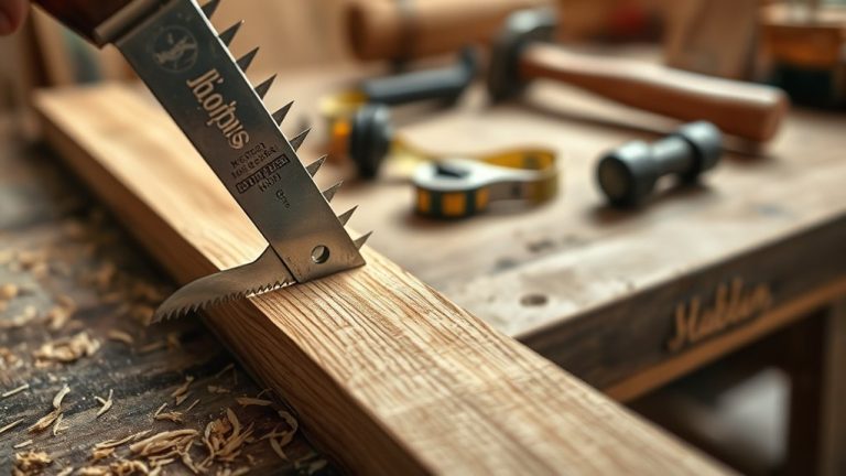 hacksaw cutting wood tips