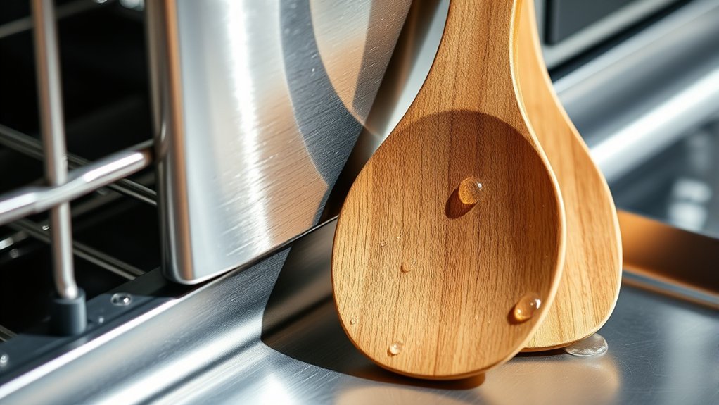 hand wash wooden utensils only