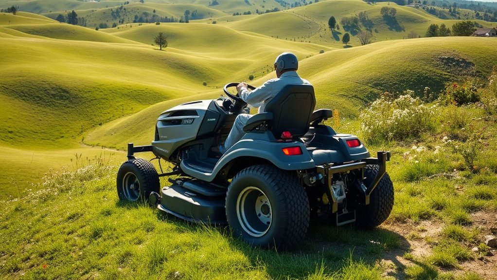 hill mower safety considerations