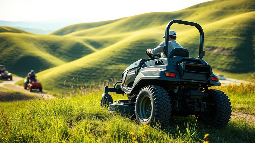 hilly terrain mower considerations