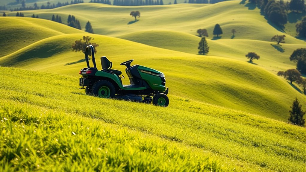 hilly terrain mower features