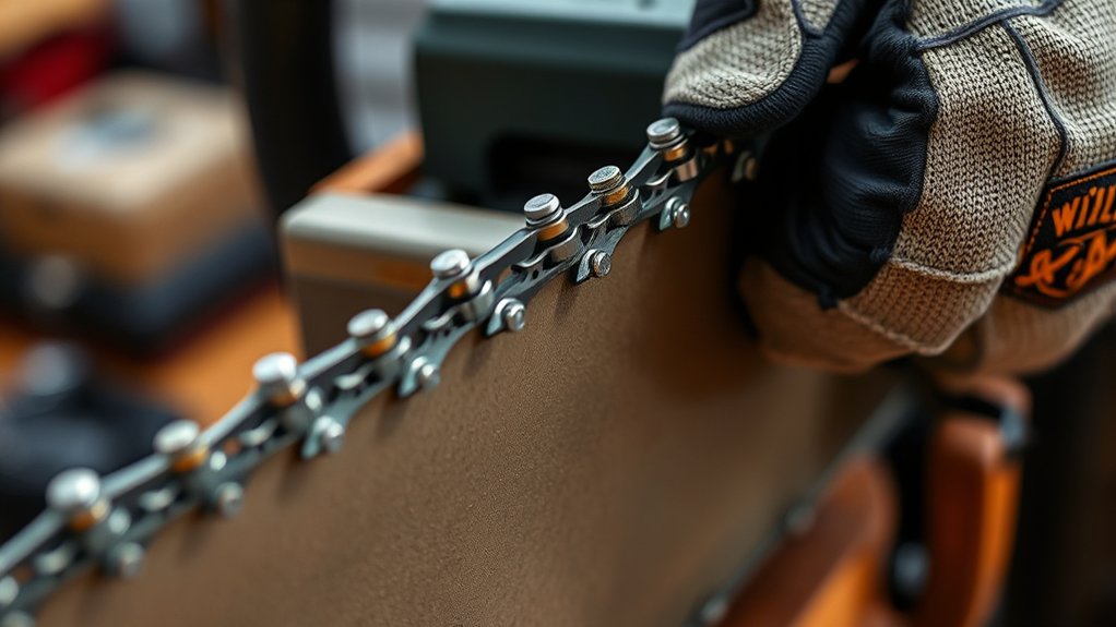 install chain ensure alignment