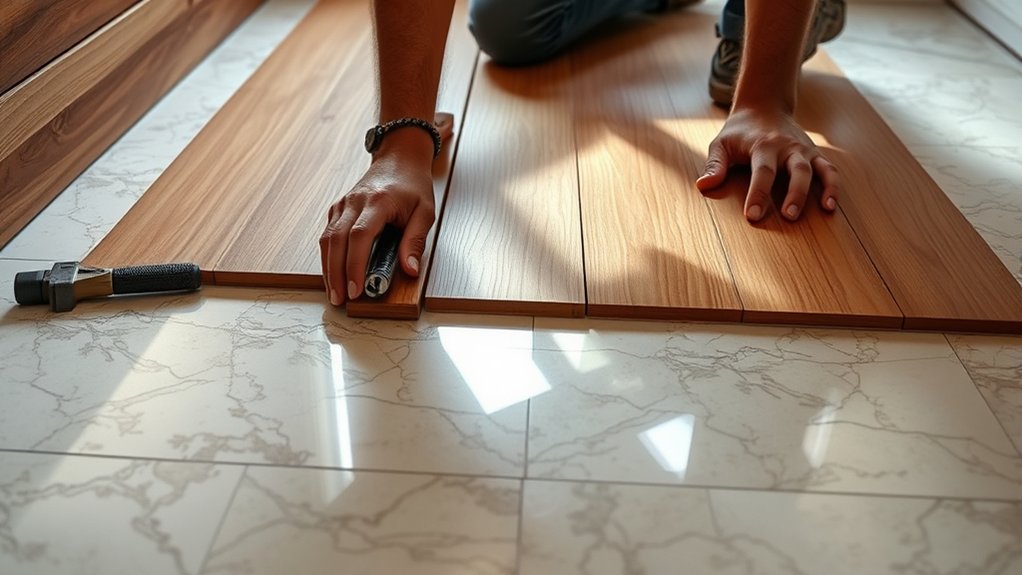 install wood flooring safely