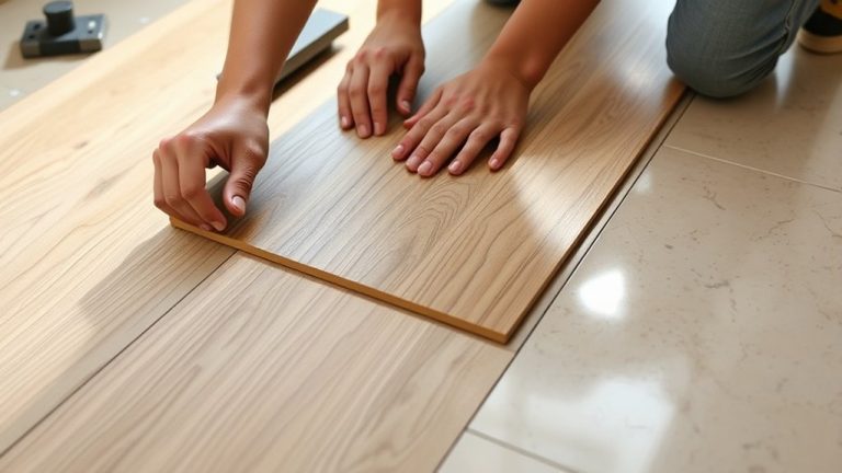 installing wood over tile