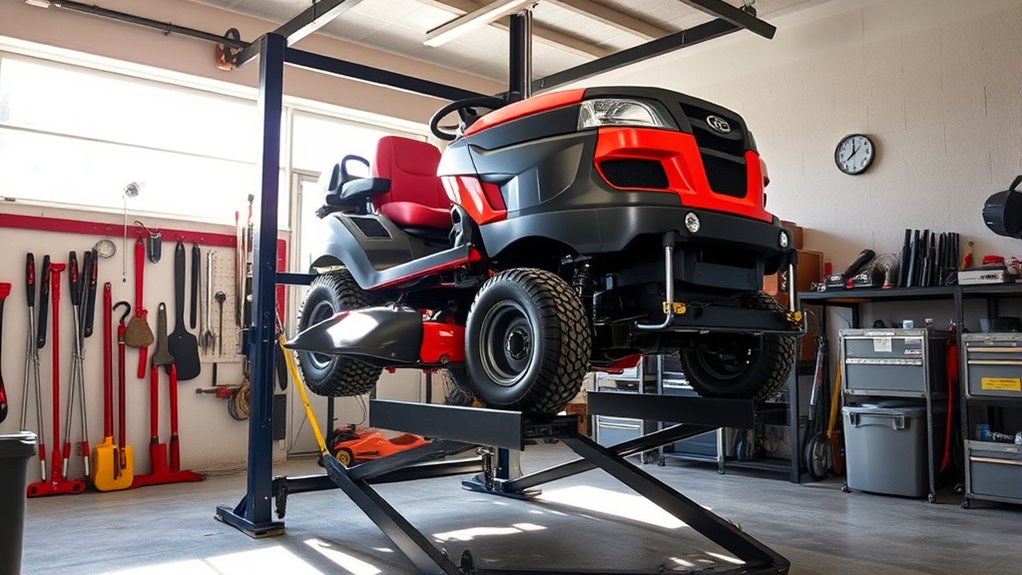 lawn mower lift considerations