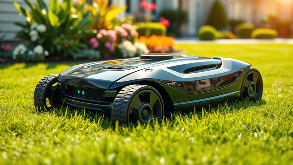 lawn size navigation safety