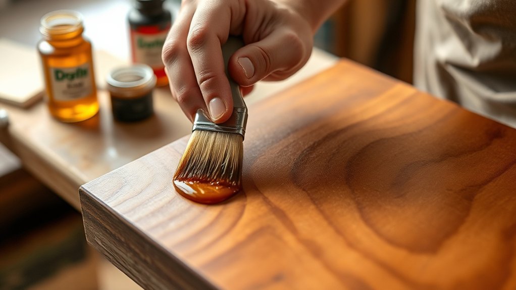 layer gel stain carefully