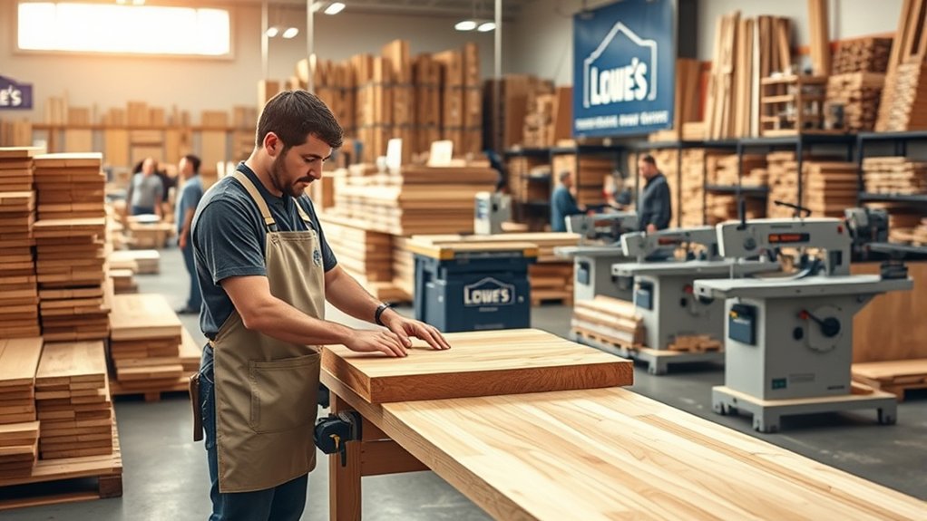 lowe s wood cutting service