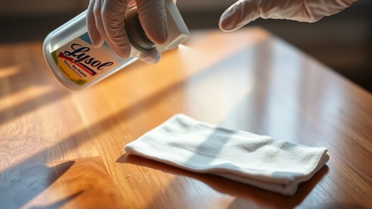 lysol safety for wood