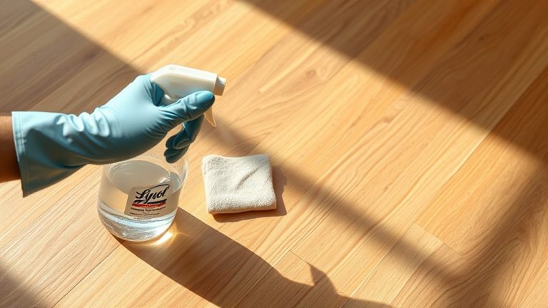 lysol safety for wood floors