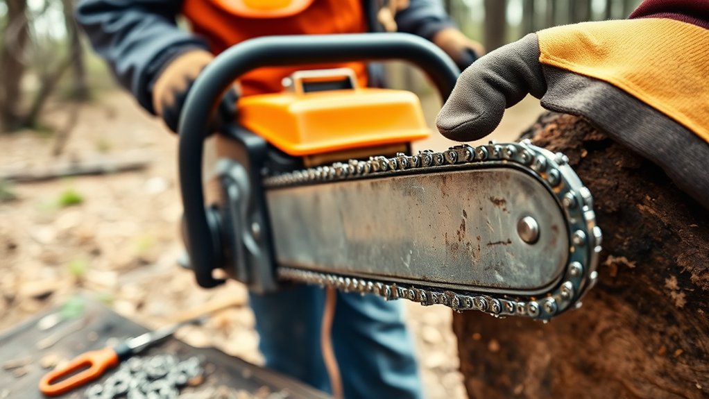 maintain sharp tight chain