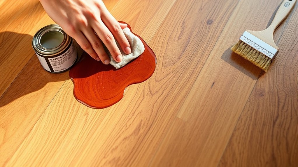 maintain stained wood floors