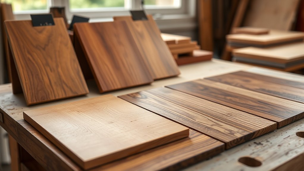 matching stains to wood