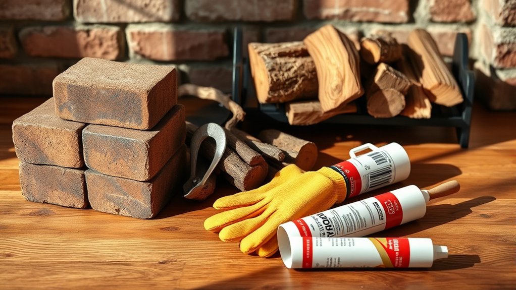 materials for fireplace conversion