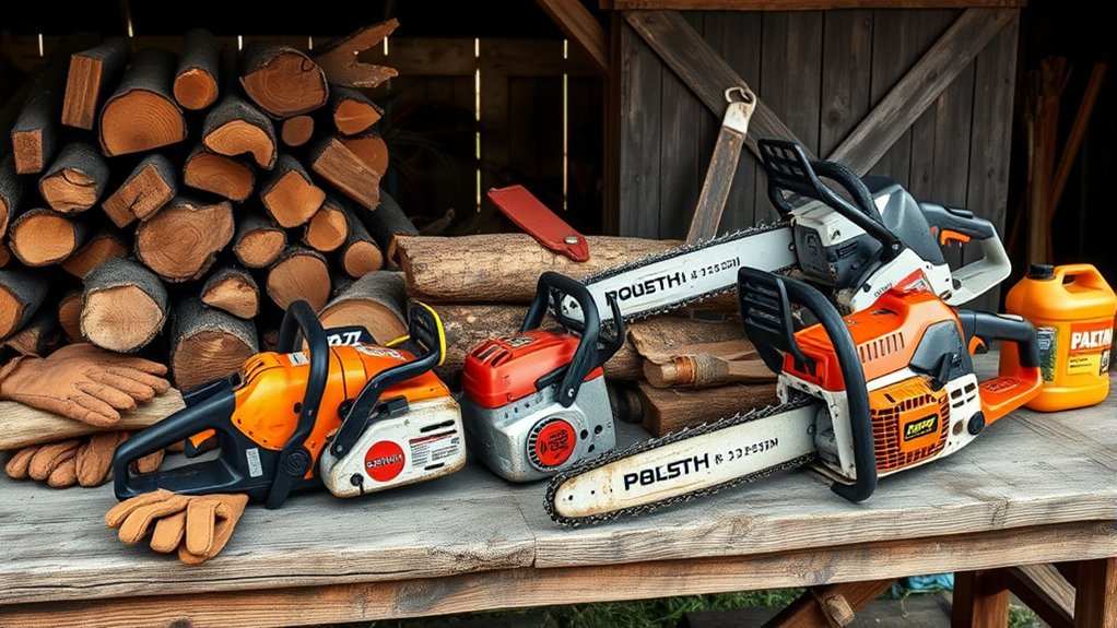 medium sized chainsaw efficiency