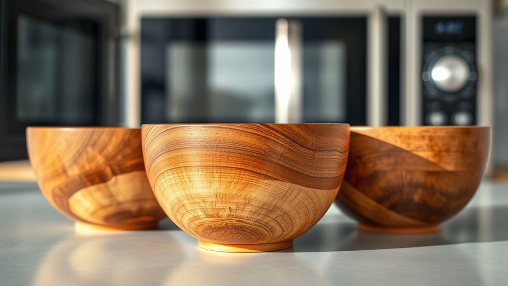 microwave safety for wooden bowls