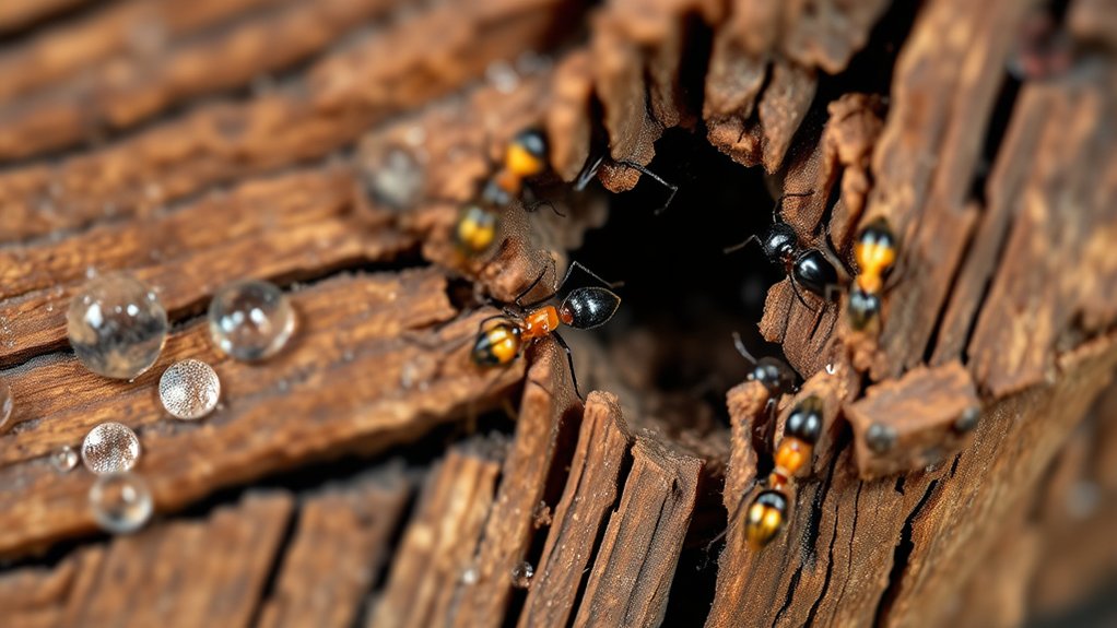 moisture attracts carpenter ants