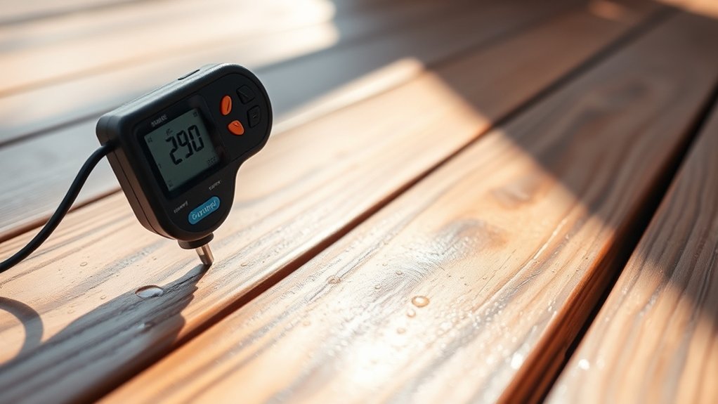 moisture levels ensure staining success