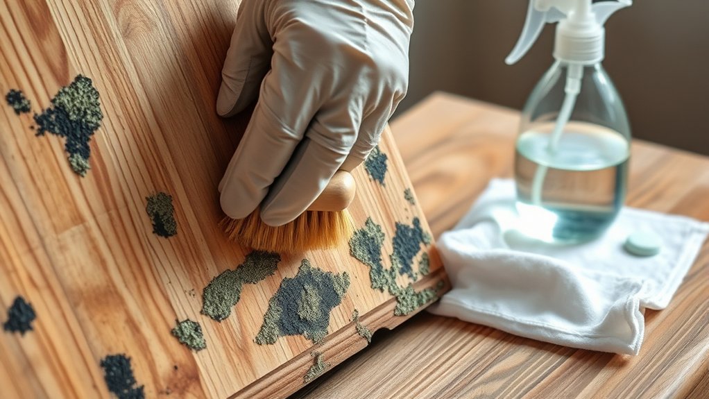 mold removal from wood