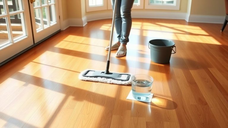 mop wood floors safely